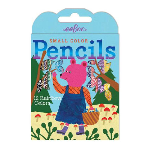 Eeboo Color Pencils 12 Small in Box Animals