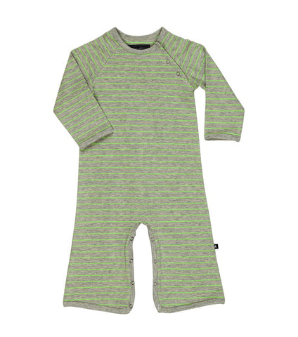 Toobydoo Bootcut Jumpsuit Grey Neon Stripe