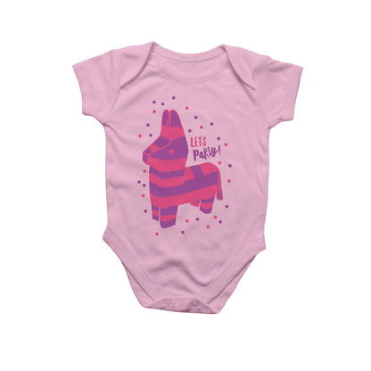 Rock Scissor Paper Pink Onesie Piñata Lets Party