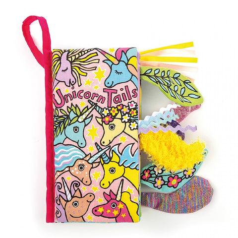 Jellycat Crinkle Book Unicorn Tails