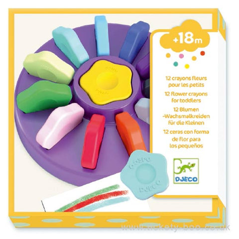 Djeco Flower Crayons for Toddlers