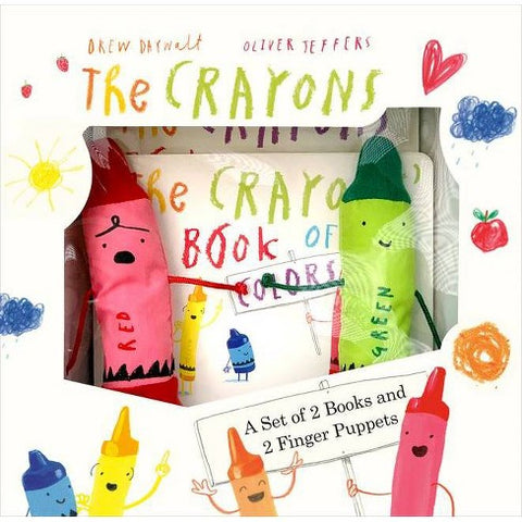 The Crayons 2 Book Box Set With Finger Puppets