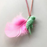Bottleblond Jewels Parrot Feather Necklace