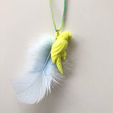 Bottleblond Jewels Parrot Feather Necklace