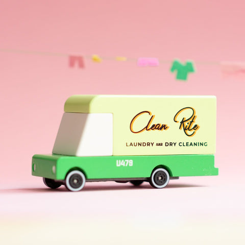 Candylab Clean Rite Laundry Van Mini Car