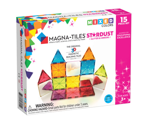 Magna-Tiles Stardust Mixed Colors 15 Piece Set
