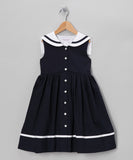 Simi Dress Navy Sailor Collar