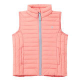 Joules Bright Neon Orange Puffy Vest