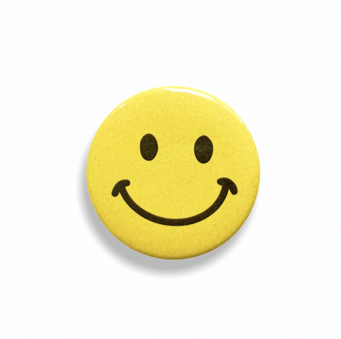 Penny Paper Co Retro Happy Smiley Face Button Pin