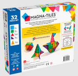 Magna-Tiles Clear Colors 32 Piece Set