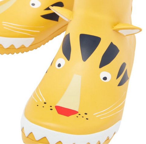 Joules Roll Up Rain Boots Tiger
