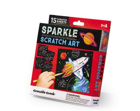 Crocodile Creek Sparkle Scratch Art - Galaxy