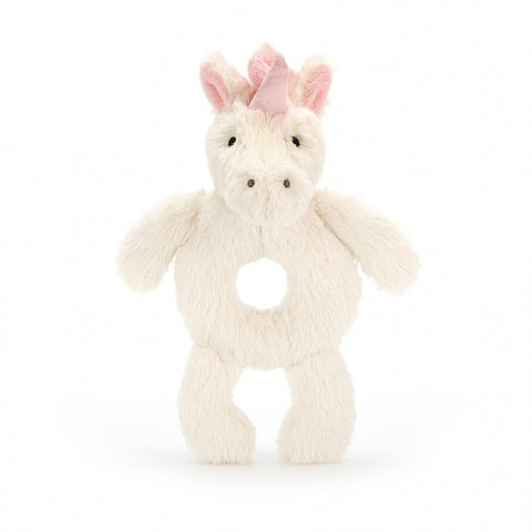 Jellycat Bashful Unicorn Ring Rattle