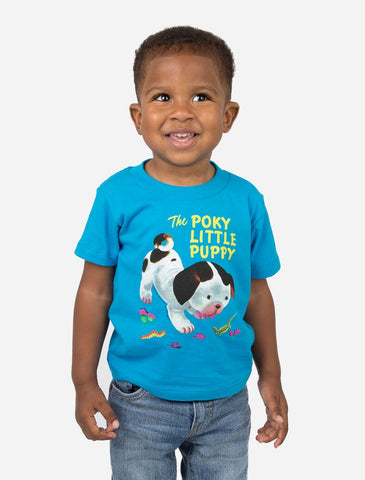 Out Of Print Tee Shirt The Poky Little Puppy Blue