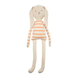 MeriMeri Peach Stripe Large Bunny Doll