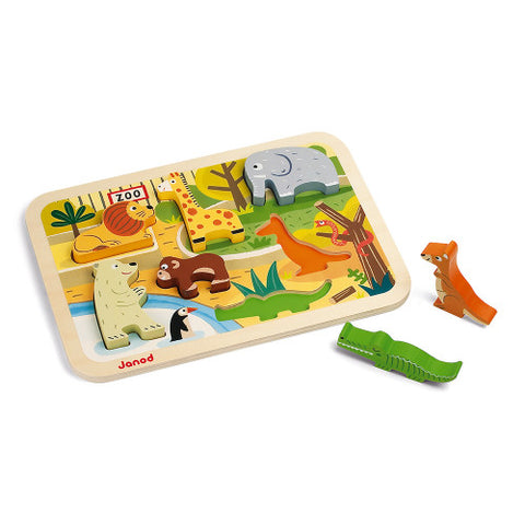 Janod Zoo Wooden Chunky Puzzle