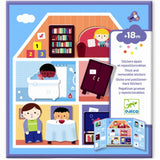 Djeco Thick and Removable Stickers - House