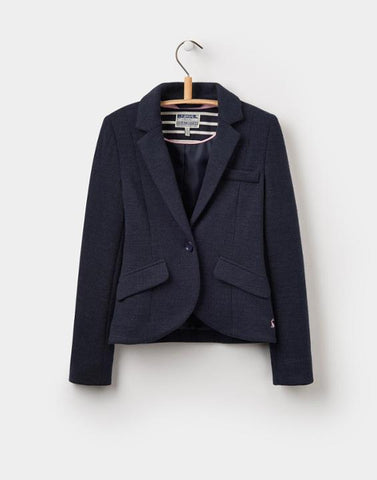 Joules Soft Flannel Navy Blazer