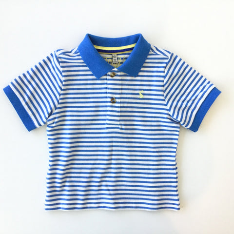 Joules SS Polo Shirt Blue White Stripe