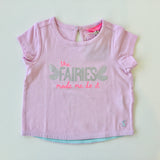 Joules Tee Shirt Pink The Fairies Made Me Do It