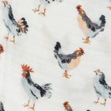 MilkBarn Organic Cotton Swaddle Blanket Chicken