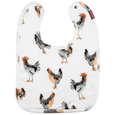 MilkBarn Organic Cotton Traditional Bib Chicken