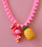Bottleblond Jewels Flamingo Pineapple Necklace