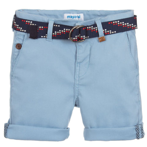 Mayoral Shorts Light Blue With Belt