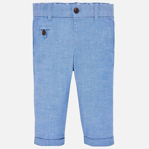 Mayoral Dressy Pants Chambray Blue