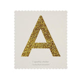 MeriMeri Gold Glitter Letters and Numbers Big Sticker
