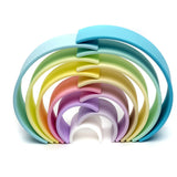 Dena Toys Rainbow Teether Set Large Pastel