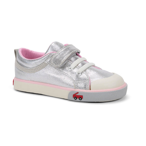 See Kai Run Silver/Pink Sneakers Shoes