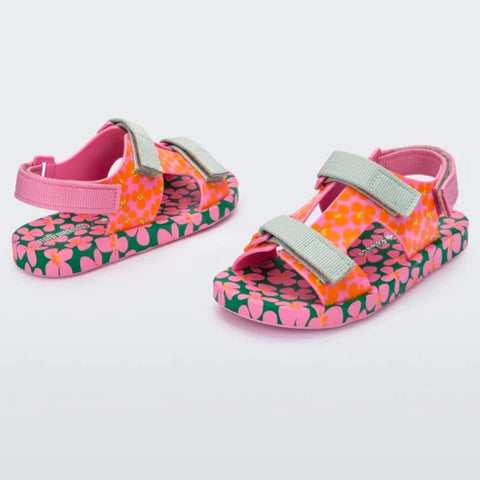 Mini Melissa Ping Pong Sandal Pink/Green