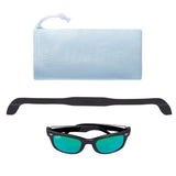 Wee Farers Polarized Sunglasses - Black with Sea Green