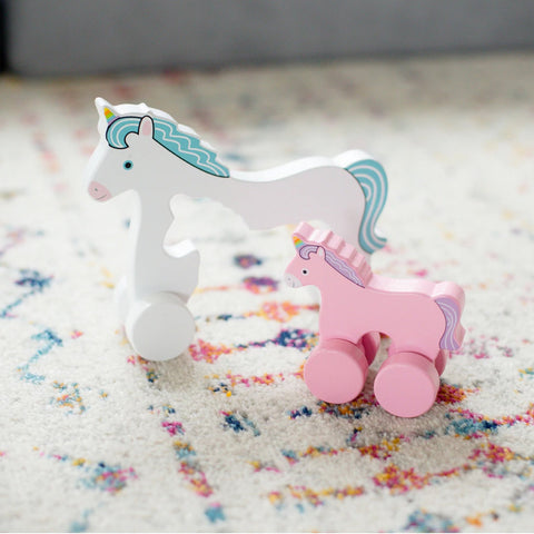 Jack Rabbit Roly Poly Push Toys Set - Unicorn