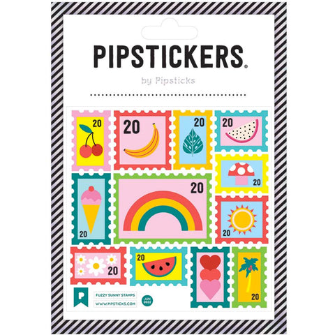 Pipsticks Fuzzy Sunny Stamps Sticker Sheet