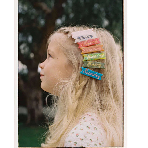 Eugenia Days of the Week Hair Clips