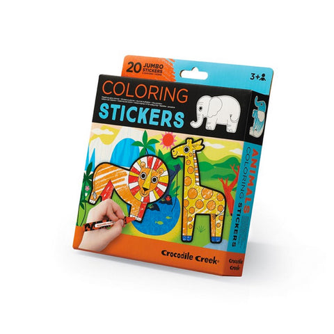 Crocodile Creek Coloring Stickers - Animals