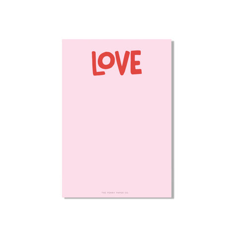 Penny Paper Co Love Notepad