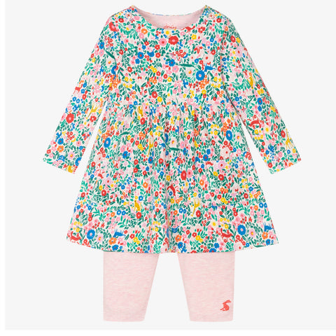 Joules Organic Christina Floral Dress Set