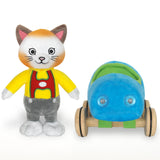 Richard Scarry Huckle Cat Soft Toy With Car