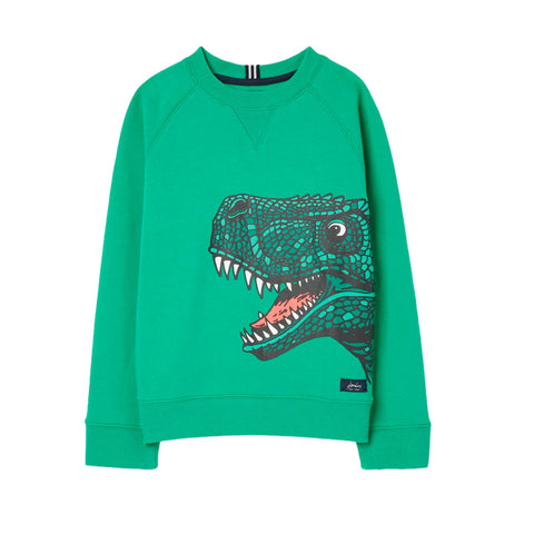 Joules Green Dino Sweatshirt