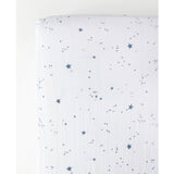 Little Unicorn Crib Sheet Blue Shooting Stars