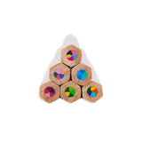 Ooly Kaleidoscope Set of 6 Multi-Colored Chunky Pencils