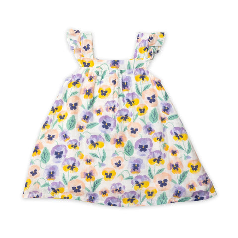 Angel Dear Sun Dress Pansies