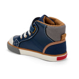 See Kai Run Dane Navy Leather