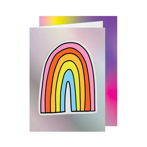 Pipsticks Big Puffy Rainbow Greeting Card