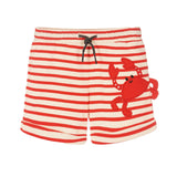 Mayoral Red Stripe Crab Shorts