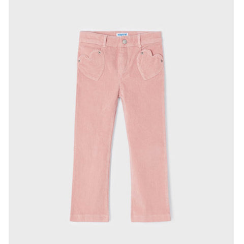 Mayoral Long Flared Corduroy Pants Rose Pink