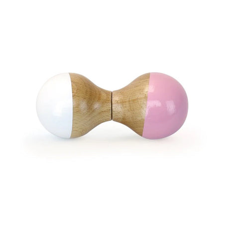 Vilac Hochet Maracas Rattle Pink and White